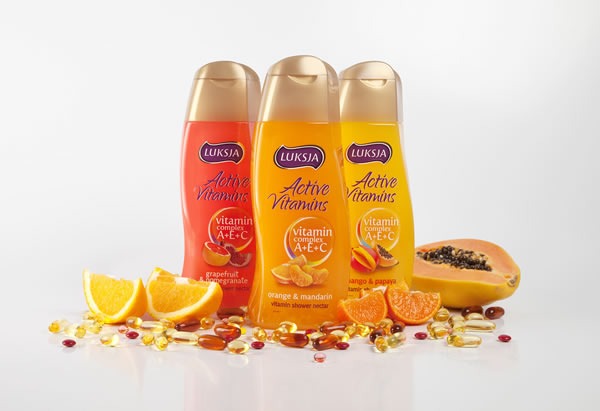 Pierwszy na rynku witaminowy nektar pod prysznic: Luksja Active Vitamins